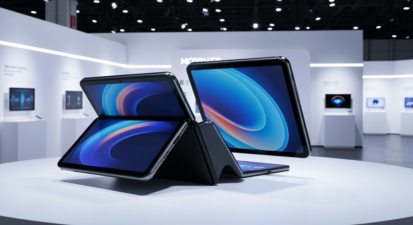 Foldable phone transforming to tablet