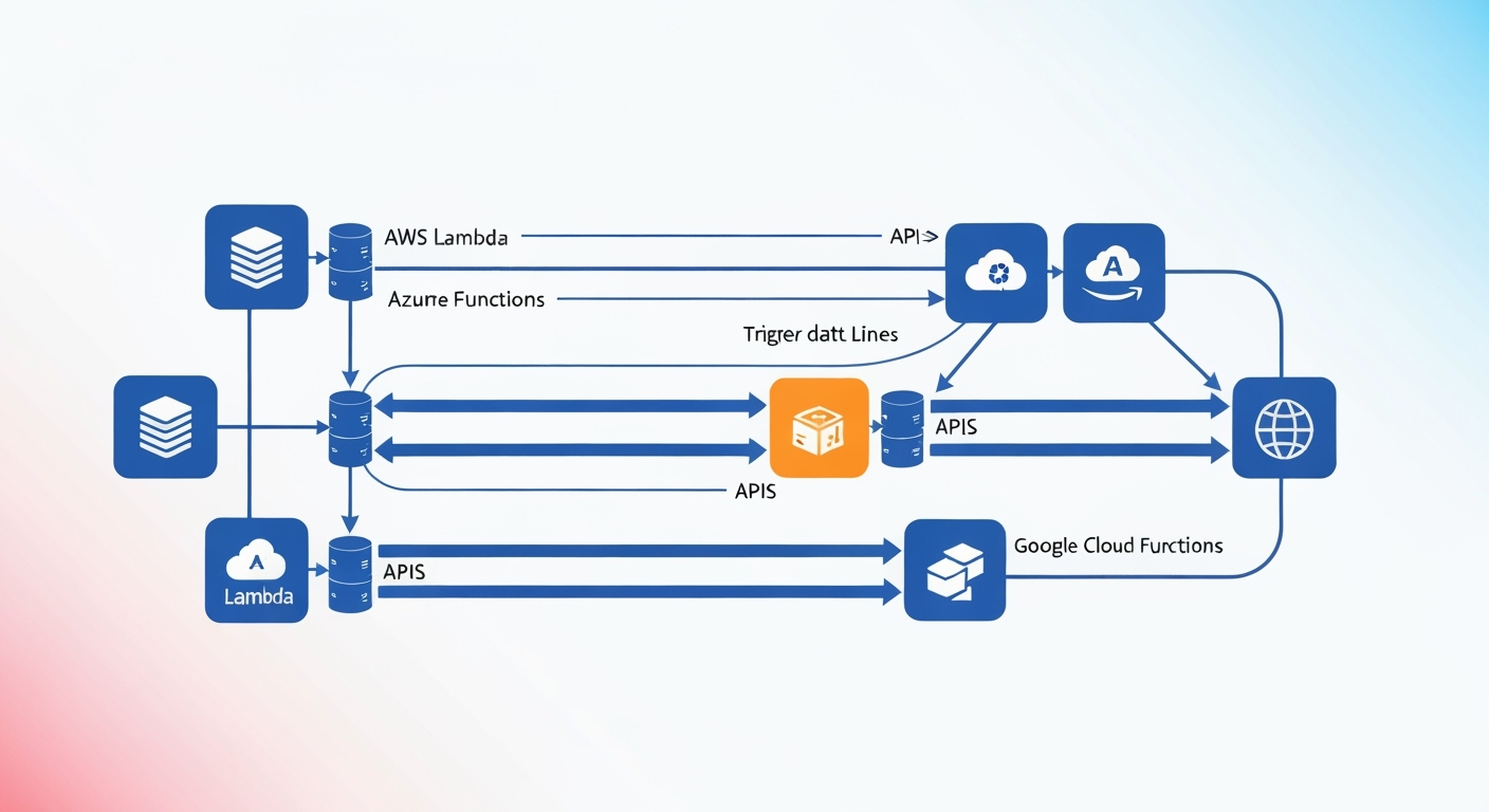 Serverless architecture network diagram